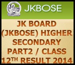 jkbose 12th class results 2014 are out find your result name wise ans roll no wise